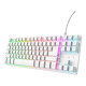 TRUST - Trust GXT 833W Thado TKL teclado Juego USB QWERTY Español Blanco - 25896